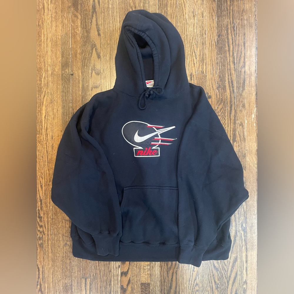 Vintage Gray Tag Nike Hooded Sweatshirt Hoodie 90’s RARE!